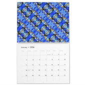 Sm, Med, LG Calendar - Digital Flowers Kalender (Jan 2026)