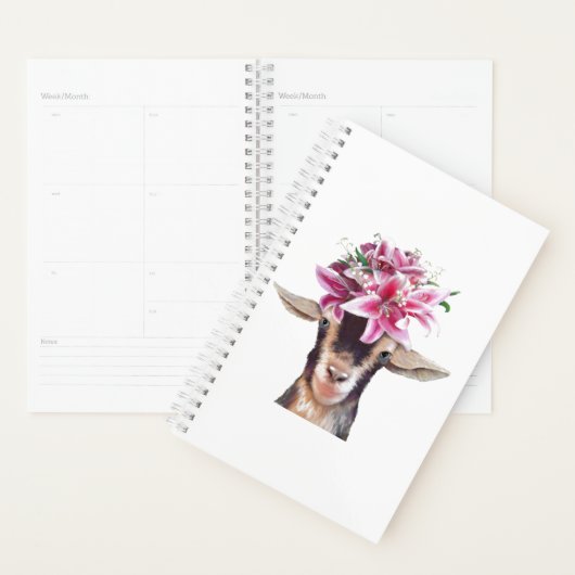 Sm Planner Lily la chèvre (Devant avec enveloppe)