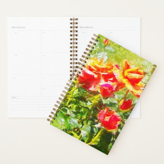 Sm Planner Orange Roses (Devant avec enveloppe)