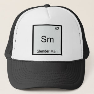 Sm - Slanke Man Grappig Chemie Element Symbool Trucker Pet