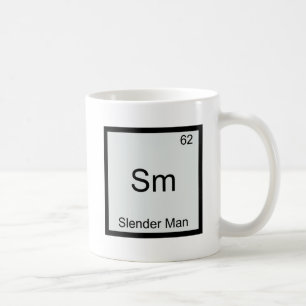 Sm - Slender Man Meme Scheikunde Periodiek Systeem Koffiemok
