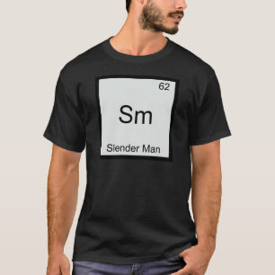 Sm - Slender Man Meme Scheikunde Periodiek Systeem T-shirt