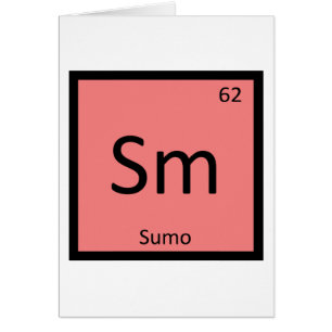 Sm - Tableau périodique de chimie de sumo