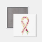 SMA Awareness Ribbon Magnet Magneet (Voorkant / Achterkant)