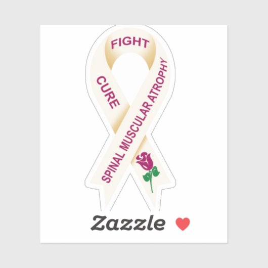 SMA-bewustmakingslint Sticker (Vel)