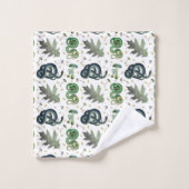 Smaak en paddenstoelen bad handdoek (Wasdoekje)