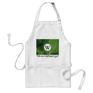 Smaak en zie het gepersonaliseerde MONOGRAM Psalm Standaard Schort