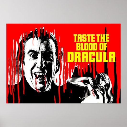 Smaak het bloed van Dracula Poster (Voorkant)