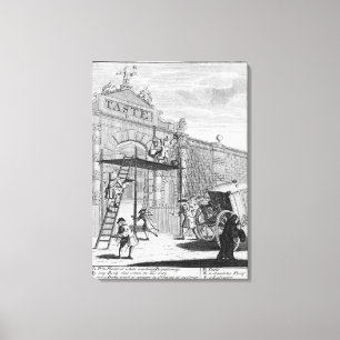 Smaak, of Burlington Gate, 1732 Canvas Afdruk