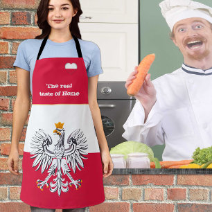 Smaak van huis en Poolse vlag, Polen/Koken Schort