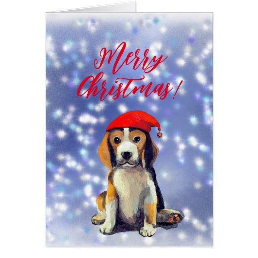 Smaak van schattige beagle kerst (Voorkant)