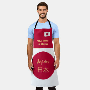 Smaak van thuisvlag en Japanse vlag, Japan/Koken  Schort