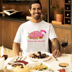 Smaakt Als Kip Grappige Flamingo T-shirt