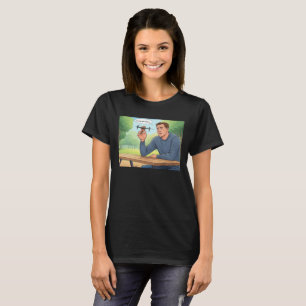 Smaakt als kip vrouwen zwart T-shirt