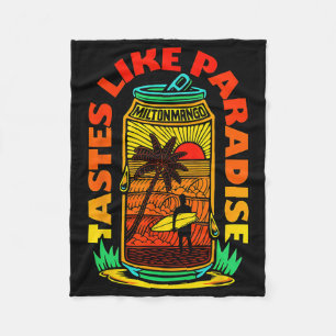 Smaakt Als Paradijs Milton Mango Surfing Sunset T Fleece Deken