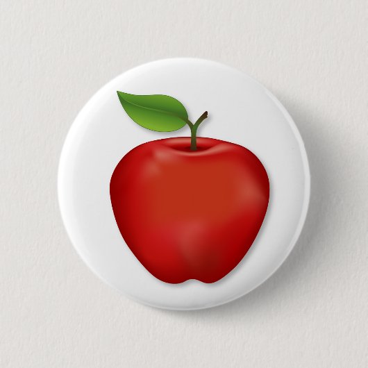 Smaakt naar Herfst Red Delicious Apple Ronde Button 5,7 Cm (Voorkant)