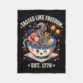 Smaakt naar vrijheid 4 juli 1776 Patriotisch Fleece Deken