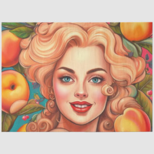 Smaakvolle Femmes Peachy Keen Decoupage Papier