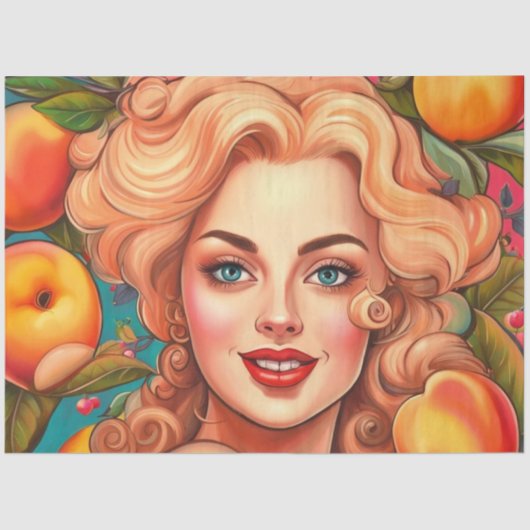 Smaakvolle Femmes Peachy Keen Decoupage Papier (Voorkant)