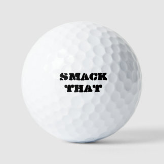 Smack die golfbal golfballen