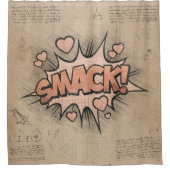 SMACK! stripboek Steampunk Pop Douchegordijn (Voorkant)