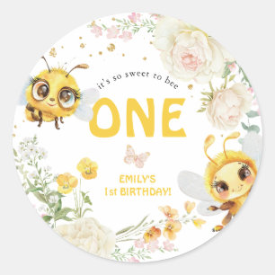 Smakelijk voor bij ONE' 1e verjaardag Ronde Sticker