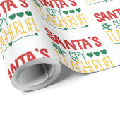 Smakelijke kerstman met spion cadeaupapier (Rol Hoek)