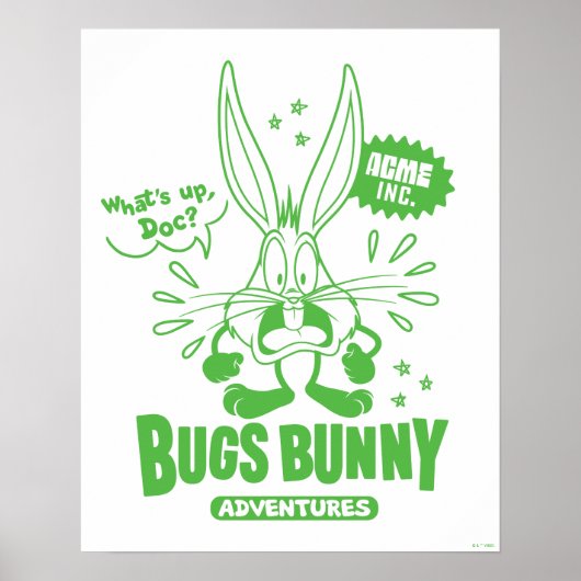 Smakelijke Retro BUGS BUNNY™ Poster (Voorkant)