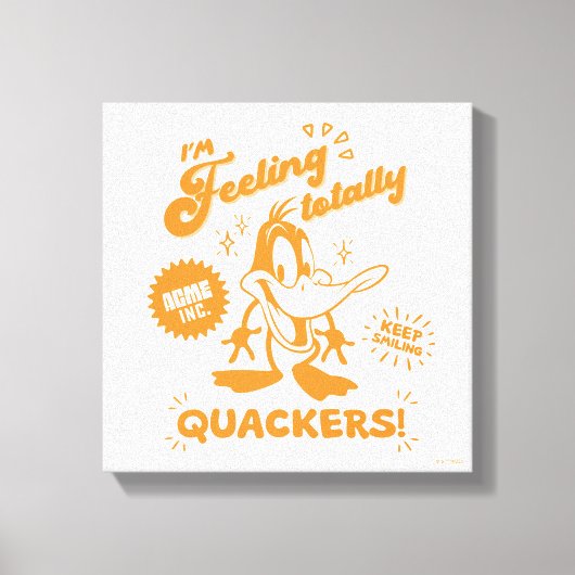 Smakelijke Retro DAFFY DUCK™ Canvas Afdruk (Voorkant)