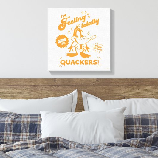 Smakelijke Retro DAFFY DUCK™ Canvas Afdruk (Insitu (Slaapkamer))