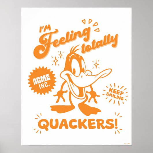 Smakelijke Retro DAFFY DUCK™ Poster (Voorkant)
