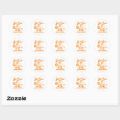 Smakelijke Retro DAFFY DUCK™ Ronde Sticker (Vel)