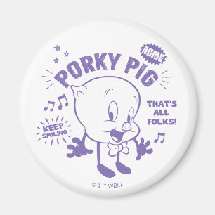 Smakelijke Retro Porky Pig Magneet