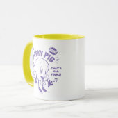 Smakelijke Retro Porky Pig Mok (Voorkant links)