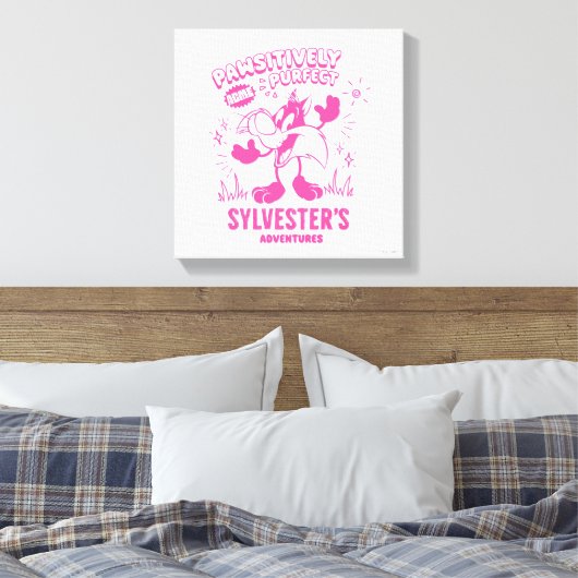Smakelijke Retro SYLVESTER™ Canvas Afdruk (Insitu (Slaapkamer))