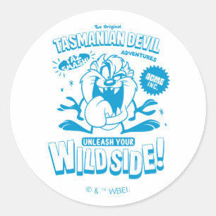 Smakelijke Retro TAZ™ Ronde Sticker