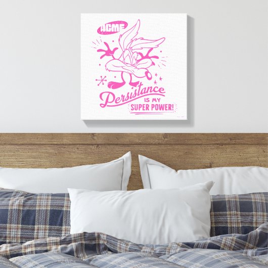 Smakelijke Retro WILE E. COYOTE™ Canvas Afdruk (Insitu (Slaapkamer))