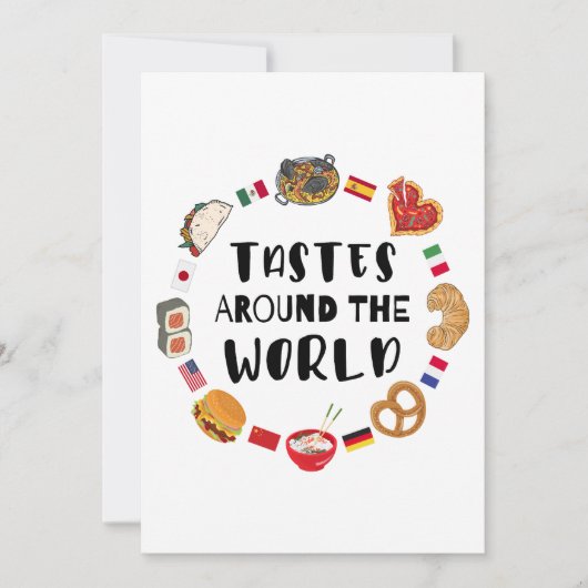 Smaken over de hele wereld kaart (Voorkant)