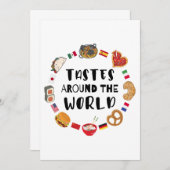 Smaken over de hele wereld kaart (Voorkant / Achterkant)