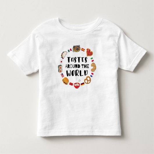 Smaken over de hele wereld kinder shirts (Voorkant)