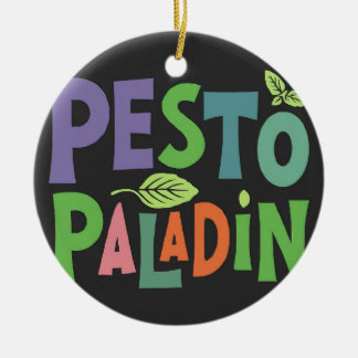 Smaken van Avontuur: Pesto Paladin Keramisch Ornament