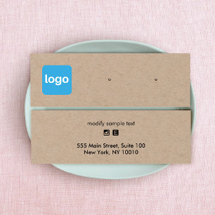 Small Add Logo Kraft Earling Display Card Mini Visitekaartjes