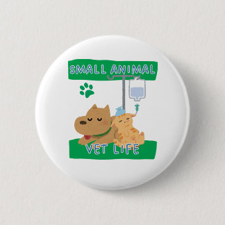 Small Animal Vet Life – Vet Dog and Cat Design Ronde Button 5,7 Cm