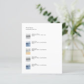 Small Art Tear Sheet Price List Template (Staand voorkant)