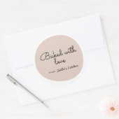 Small Bakery Business Made with love Sticker (Envelop)