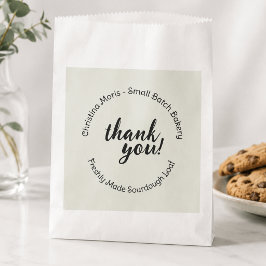Small Batch Home Bakery Dank Je Patroon Bedankzakje