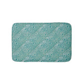 Small Bathmat met turkooise Bubbles Badmat (Voorkant)