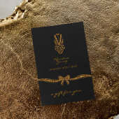 Small Black Gold Lace Lingerie Boutique Gift Kaart