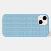 Small blue squares. Case-Mate iPhone case (Achterkant (horizontaal))
