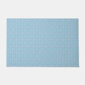 Small blue squares. deurmat (Voorkant)